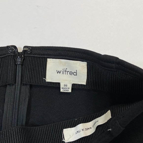 Wilfred Women's Causal Pants Black - Size 00 - Picture 3 of 6